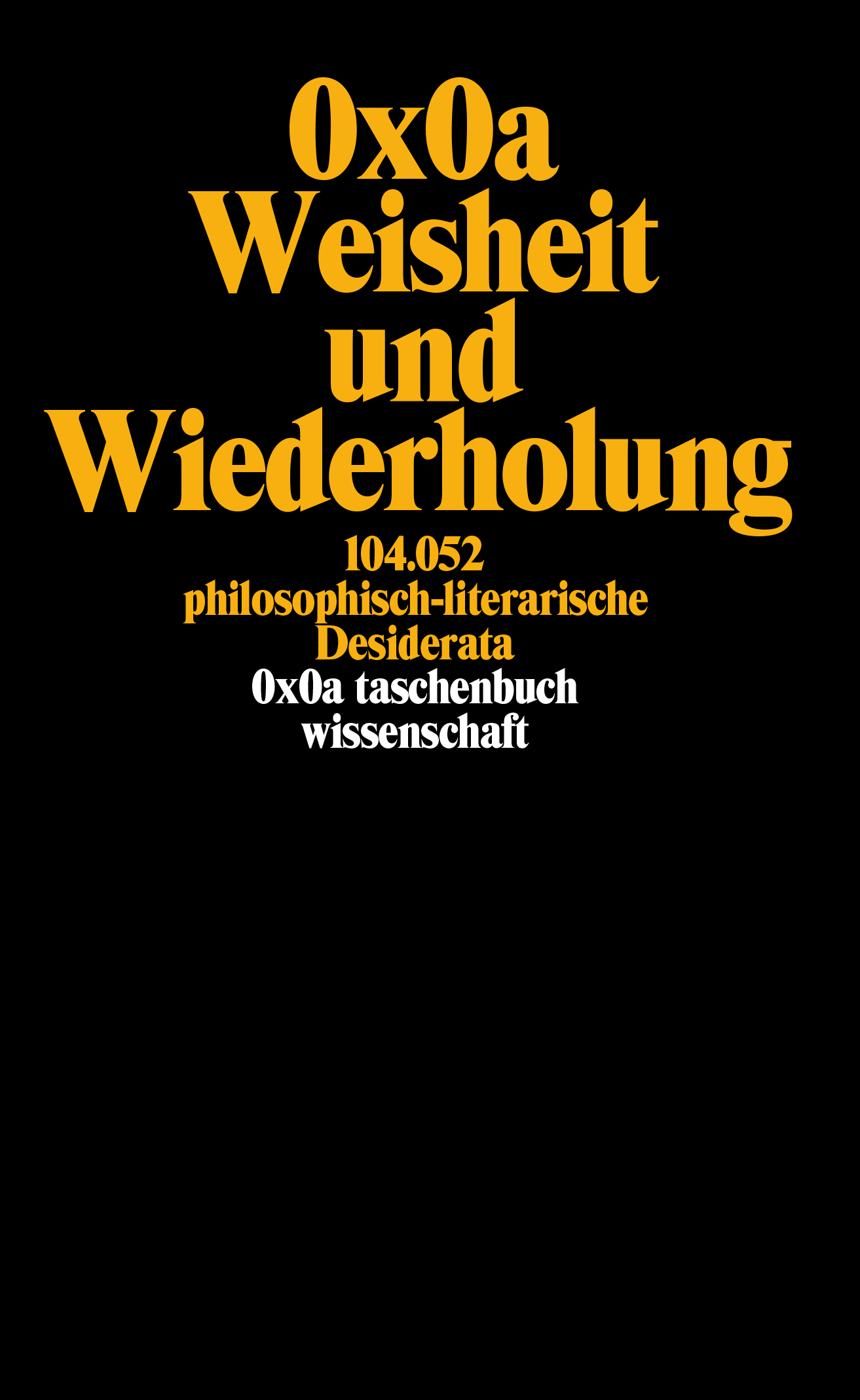 Weisheit und Wiederholung